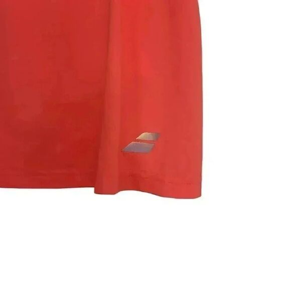 Babolat Girl's Fleuro Red & Gray Waistband Tennis Skirt w Briefs - Picture 9 of 12